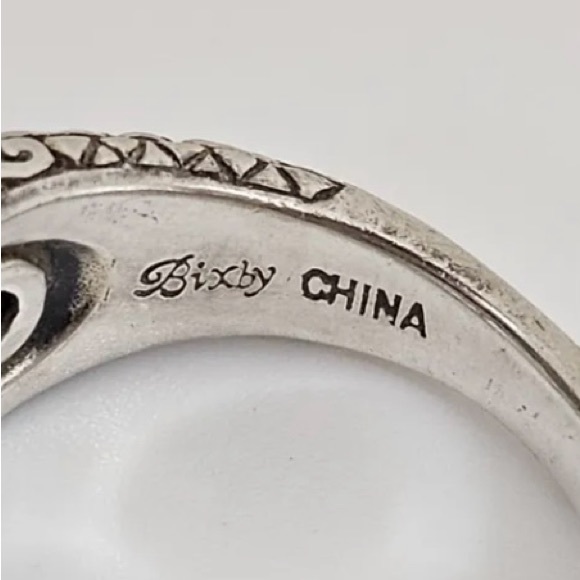 Barbara Bixby Sterling Silver and 18K Gold Cushion Cut Garnet Ring - Picture 8 of 15